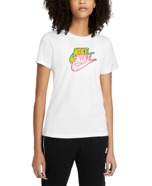 Nike 280229 Plus Size Sportswear Cotton Logo T-Shirt, Size 1X