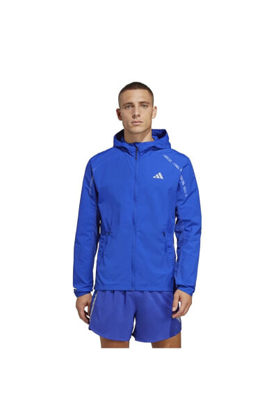 Ib8266-e Marathon Jacket Erkek Yağmurluk-rüzgarlık Mavi
