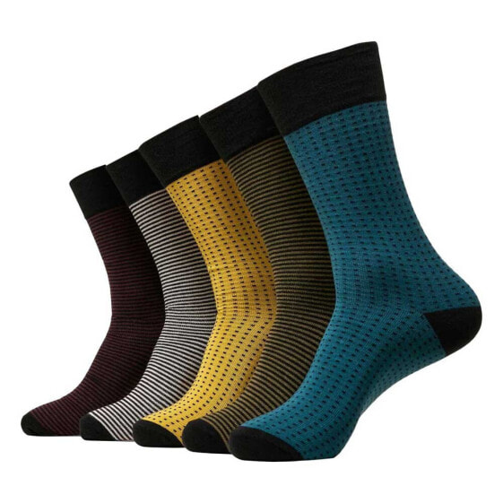 URBAN CLASSICS Stripes&Dots long socks 5 pairs