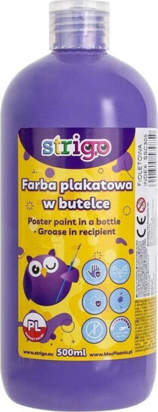 Strigo Farba plakatowa STRIGO w butelce, 500 ml fioletowa