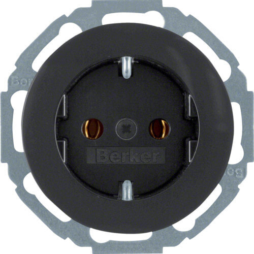 Berker 47452045 - Type F - Black - Thermoplastic - IP20 - 250 V - 16 A