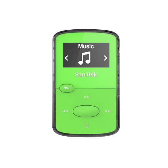 SanDisk Clip Jam - MP3 player - 8 GB - OLED - USB 2.0 - FM radio - Green