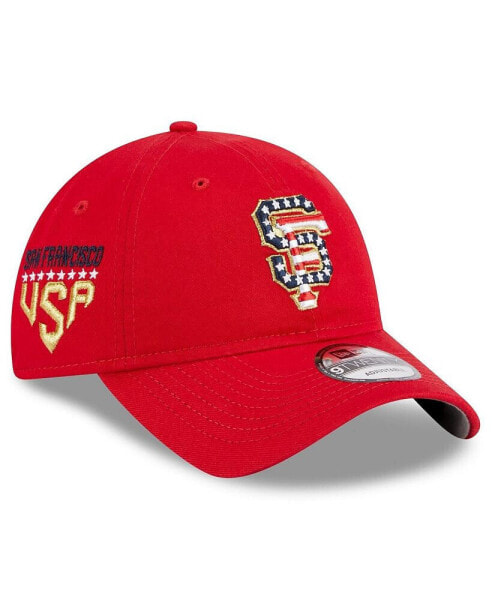 Women's Red San Francisco Giants 2023 Fourth of July 9TWENTY Adjustable Hat