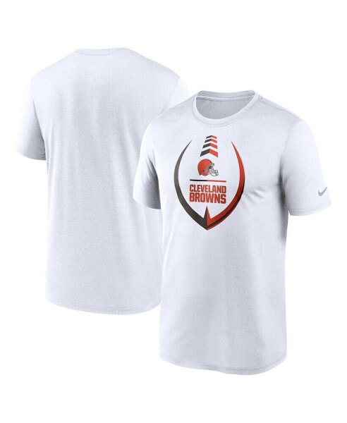 Men's White Cleveland Browns Icon Legend Performance T-shirt