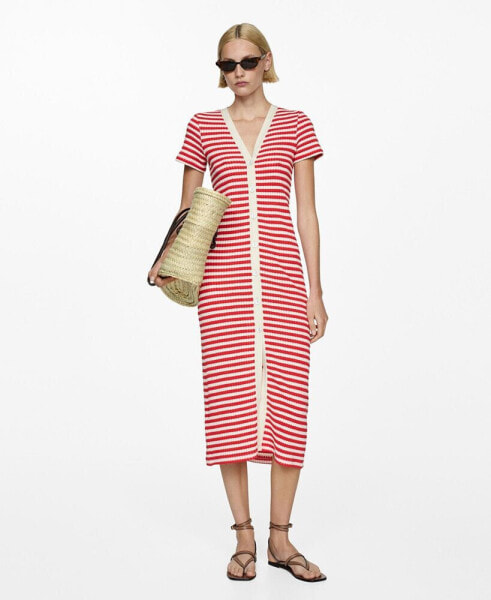 Women's Striped Jersey Dress