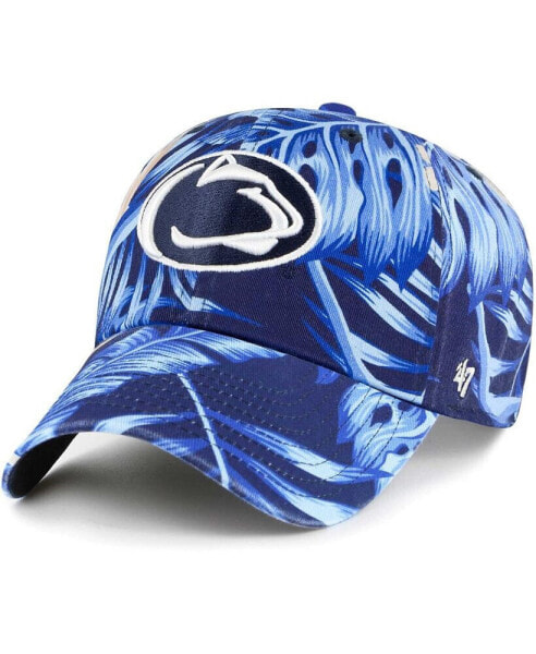Men's Navy Penn State Nittany Lions Tropicalia Clean Up Adjustable Hat