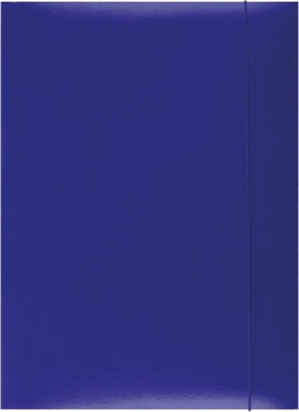 Office Products Teczka z gumką karton, A4, 300gsm, 3-skrz., niebieska