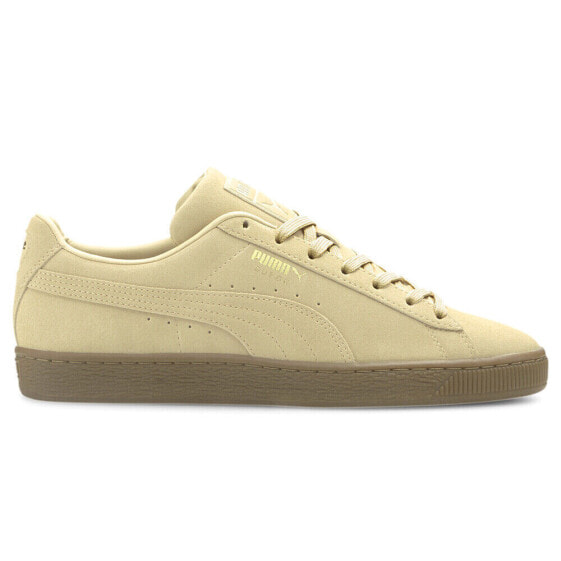 Puma Suede Gum Lace Up Mens Beige Sneakers Casual Shoes 38117402