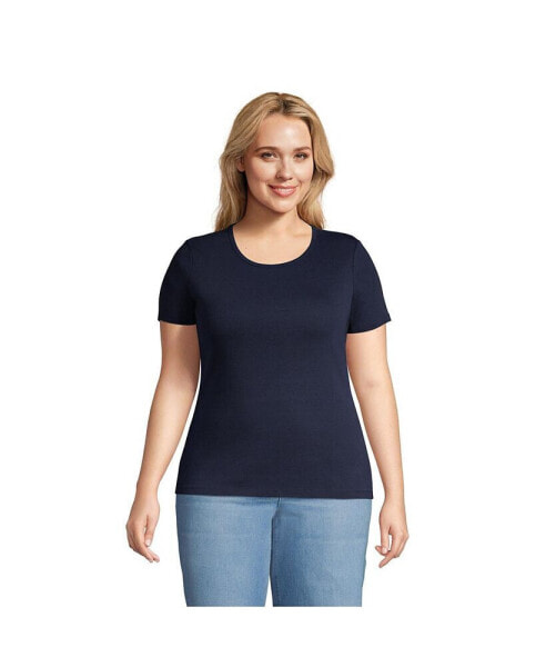 Plus Size Cotton Rib T-shirt