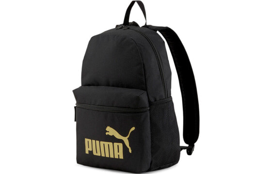 Рюкзак спортивный PUMA Phase Logo 075487-49 черно-золотой