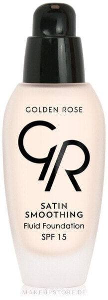 Glättende Foundation LSF 15 - Golden Rose Satin Smoothing Fluid Foundation SPF15 21