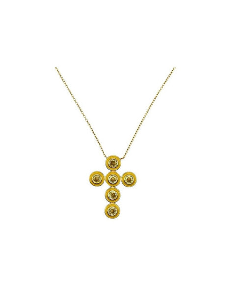 Allison Avery candy Cross Necklace