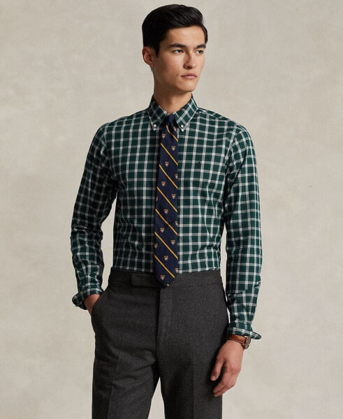 Men's Classic-Fit Plaid Twill Shirt