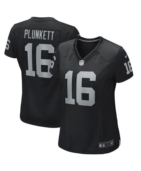 Women's Jim Plunkett Black Las Vegas Raiders Game Retired Player Jersey