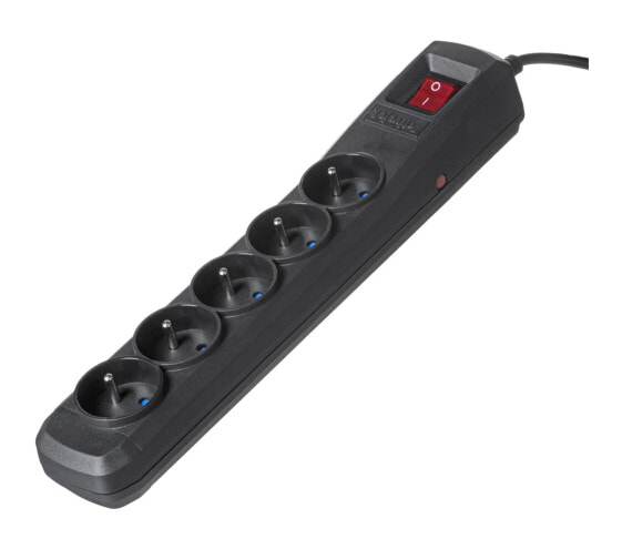 Activejet black power strip with cord ACJ COMBO 5G/5M/BEZP. AUTO/CZ