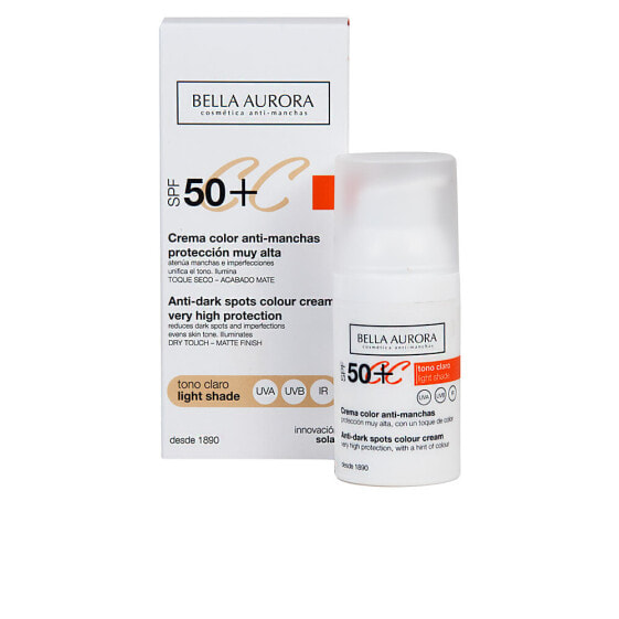 Bella Aurora СС-Cream SPF50 Солнцезащитный СС-крем против пигментных пятен для светлой кожи 30 мл