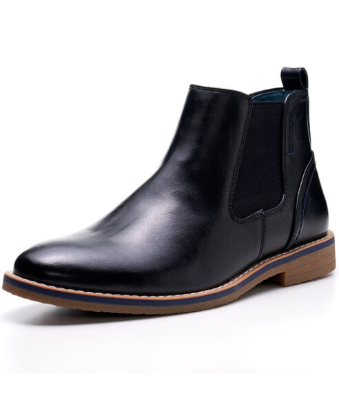 Men's Owen Chelsea Boots Pull Up Ankle Boot Genuine Leather Lined