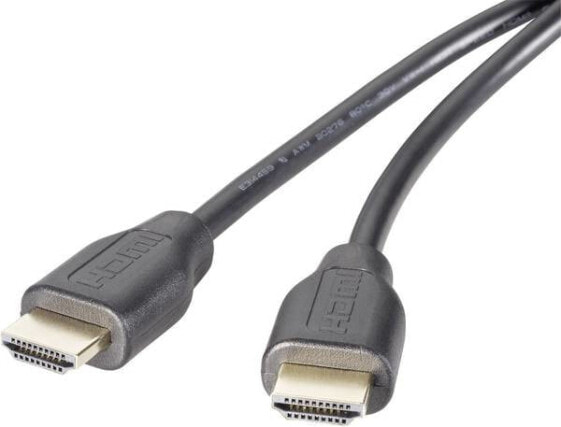 SpeaKa Professional SP-9024560 - 2 m - HDMI Type A (Standard) - HDMI Type A (Standard) - 10.2 Gbit/s - Audio Return Channel (ARC) - Black