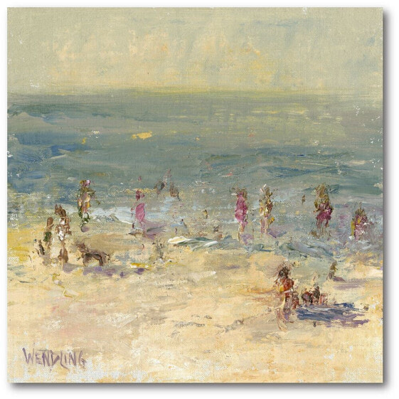 Sandy Beach Gallery-Wrapped Canvas Wall Art - 16" x 16"