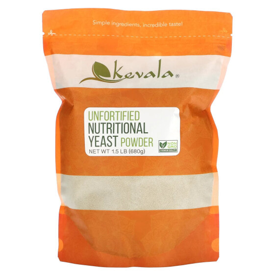 Kevala, Порошок не обогащенных пищевых дрожжей, 680 г (1,5 фунта)