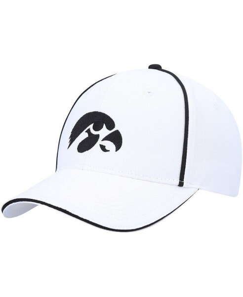 Men's White Iowa Hawkeyes Take Your Time Snapback Hat