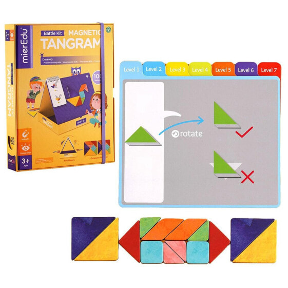 MIEREDU Magnetic Tangram Kit Competition Board Game