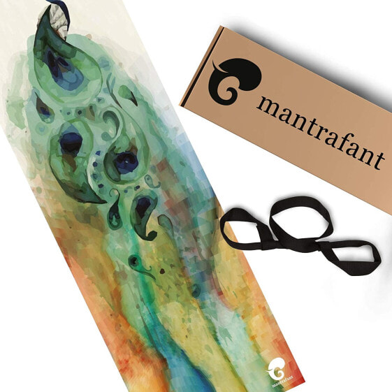 mantrafant Guru Yoga Mat, Non-Slip Natural Rubber, Vegan, Non-Toxic & Sustainable Yoga, Natural Material