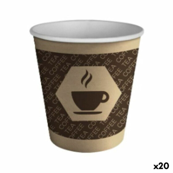Одноразовые стаканы Algon Картон Одноразовые Кафе 20 штук (100 Предметы)