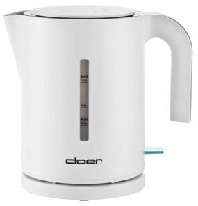 Cloer 4121 - 1.2 L - 1800 W - White - Plastic - Adjustable thermostat - Water level indicator