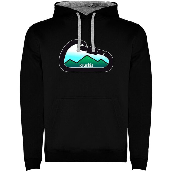 KRUSKIS Mountain Carabiner Two-Colour hoodie