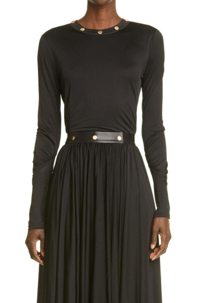Топ St John Collection Ruched  Jersey Black XS