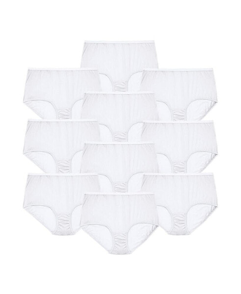 Plus Size Cotton Brief 10-Pack