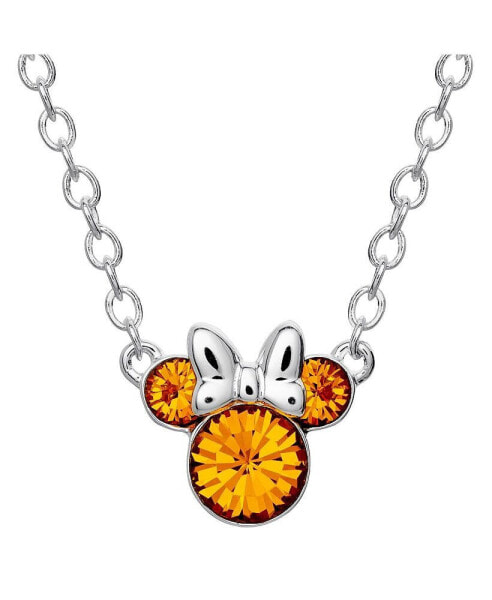Minnie Mouse Birthstone Necklace