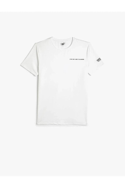Beyaz Erkek T-Shirt 3SAM10153NK