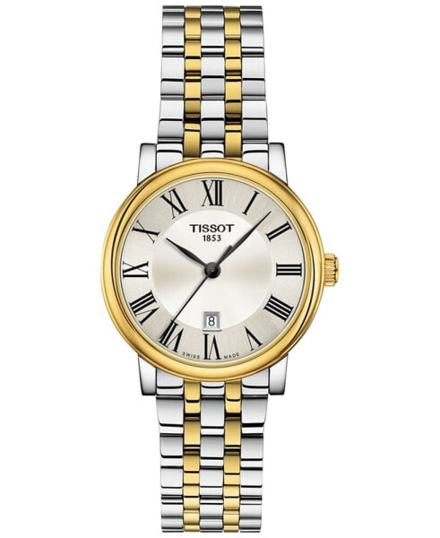 Women's Swiss Carson Premium Two-Tone Stainless Steel Bracelet Watch 30mm