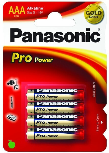 Einwegbatterie Panasonic 1x4 LR03PPG