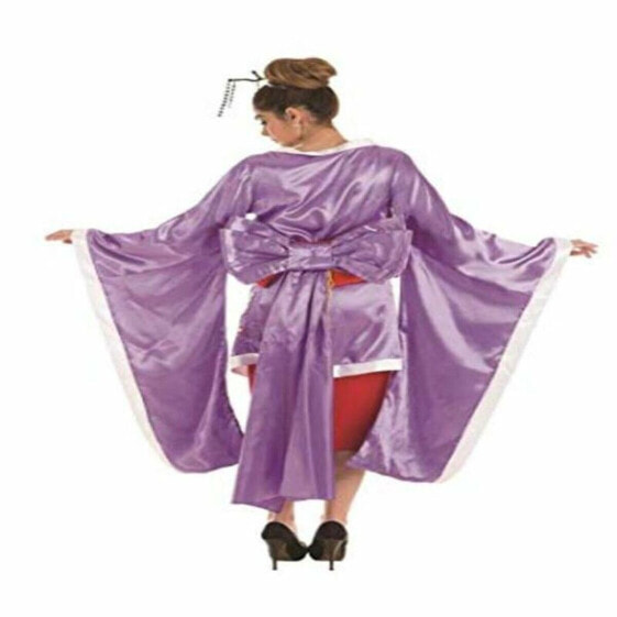 Маскарадные костюмы для взрослых Гейша M/L Фиолетовый (3 Предметы)