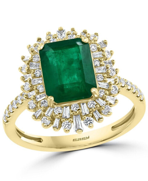 Кольцо EFFY Emerald & Diamond