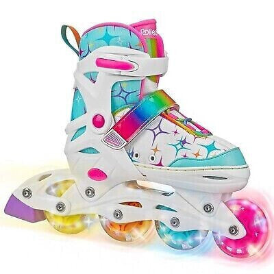 Роликовые коньки Roller Derby Stryde Lighted Girl's Adjustable White/Teal S