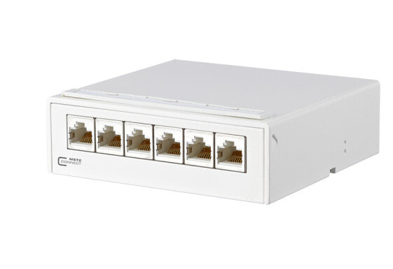 METZ CONNECT 130862-21C-E - 10 Gigabit Ethernet - RJ-45 - Cat6a - White - 121.5 mm - 37.7 mm