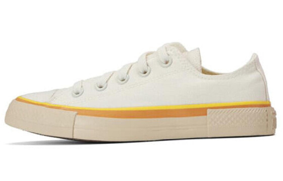 Желтые белые женские кеды Converse Chuck Taylor All Star 568806C