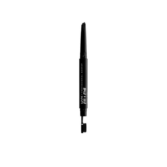 Nyx Fill & Fluff Eyebrow Pomade Black Карандаш для бровей с аппликатором  15 г