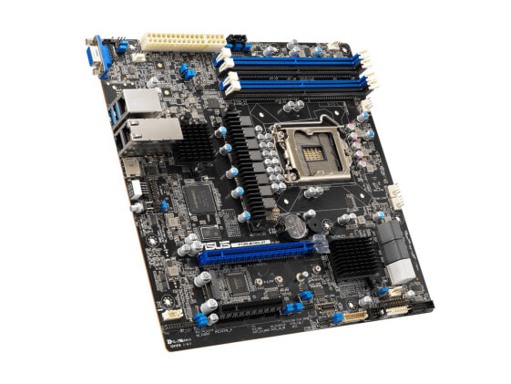 Intel® Xeon® E-2300 LGA 1200 Micro-ATX server motherboard with four DIMM and one