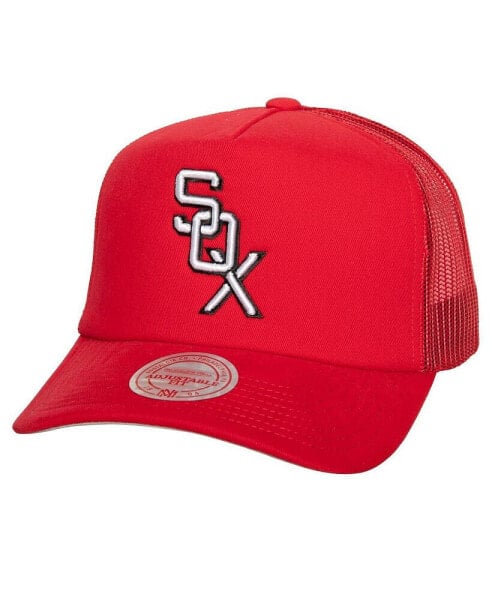 Men's Red Chicago White Sox Curveball Trucker Snapback Hat