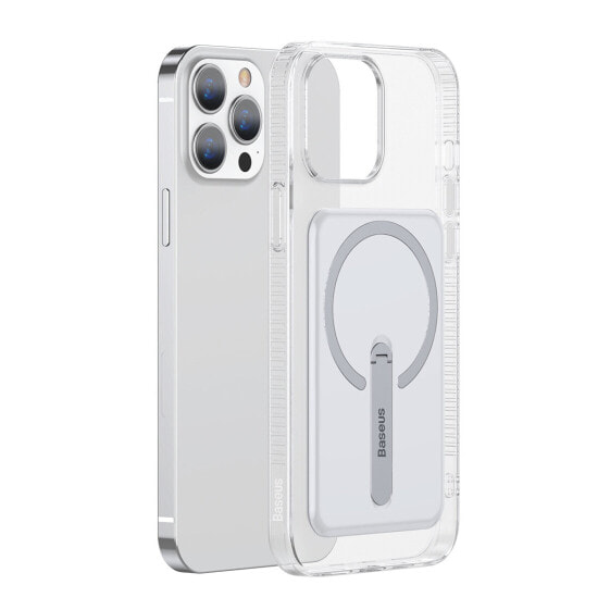 Чехол для смартфона Baseus Magnetic с подставкой для iPhone 13 Pro 6.1'' 2021, прозрачный