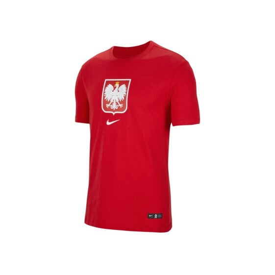 Мужская спортивная футболка красная с логотипом Nike JR Polska Crest