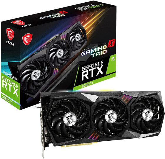MSI GeForce RTX 3080 Ti GAMING X TRIO 12G Gaming Graphics Card - NVIDIA RTX 3080 Ti, GPU 1770 MHz, 12 GB GDDR6X Memory