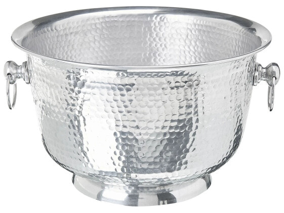 Декоративная чаша Beliani Pompeii - Серебро, Алюминий, Глянец