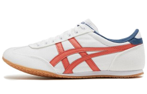 Кроссовки Onitsuka Tiger Machu Racer Бело-оранжевые