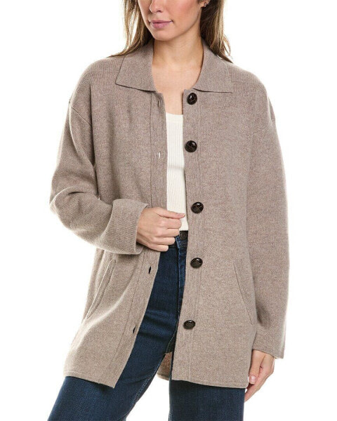 Alashan Cashmere Willow Button Wool Shacket Women's